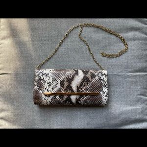 BCBG Max Azria Snakeskin Clutch/ Crossbody